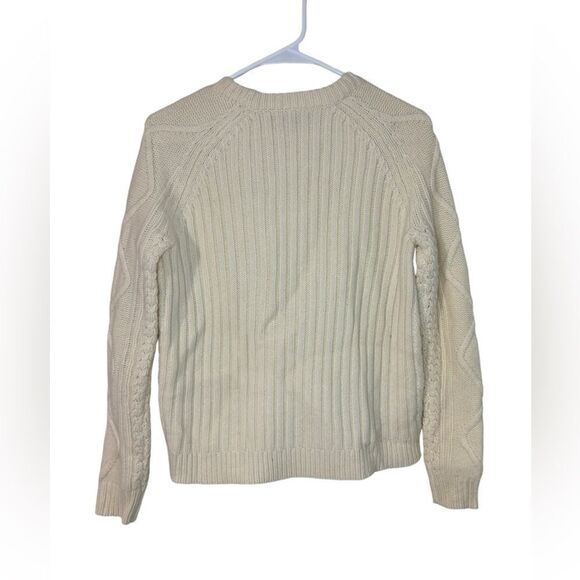 J.Crew Pom Pom Cable Knit Wool Sweater - Picture 4 of 9